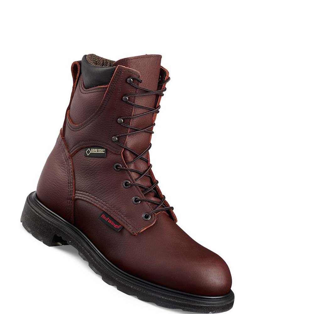 Red Wing SuperSole® 2.0 8-inch Insulated, Waterproof Soft Toe Men\'s Work Boots Burgundy | ZA 6UZG